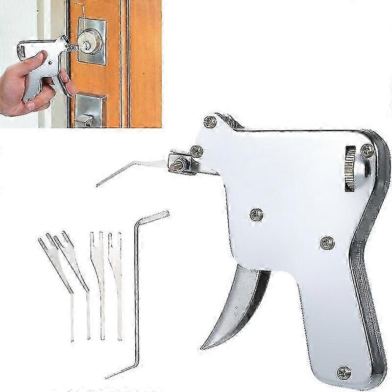 Small White Gun 6 Piece Set Locksmith Practice Tool Locksmith Locksmith Tool Edition