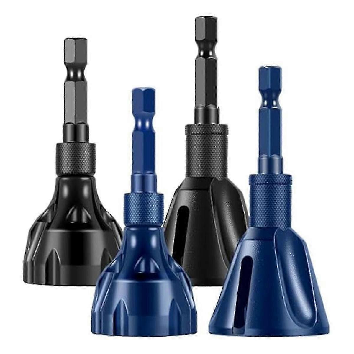 4pcs Deburring External Chamfer Tool Deburring Chamfering Drill Bit,bolt Thread Repair Tool, For 5-25mm/3-20mm