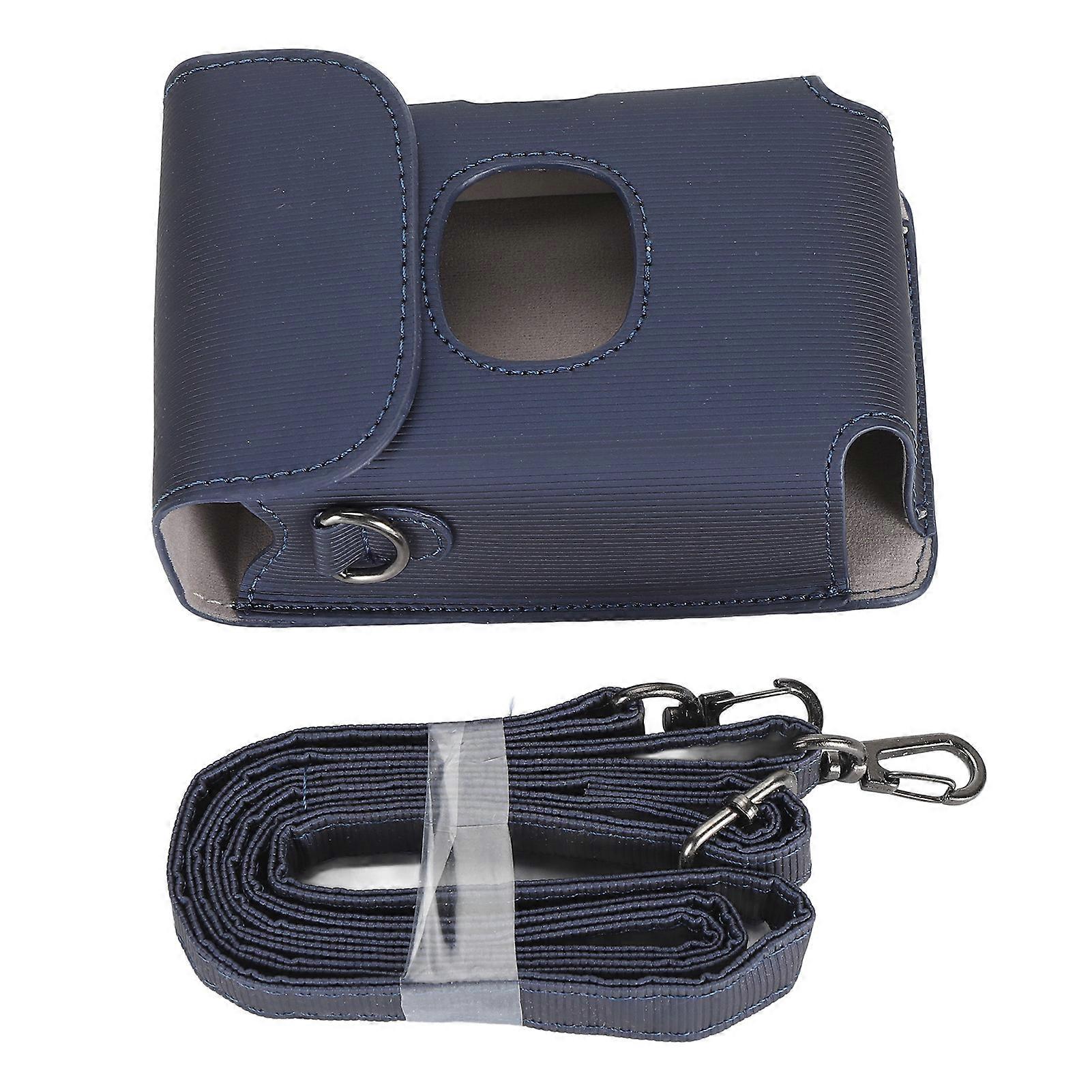 Smartphone Printer Hard Case Shockproof Mini Printer Travel Bag with Shoulder Strap for Instax Mini Link 2 Mini Link Dark Blue