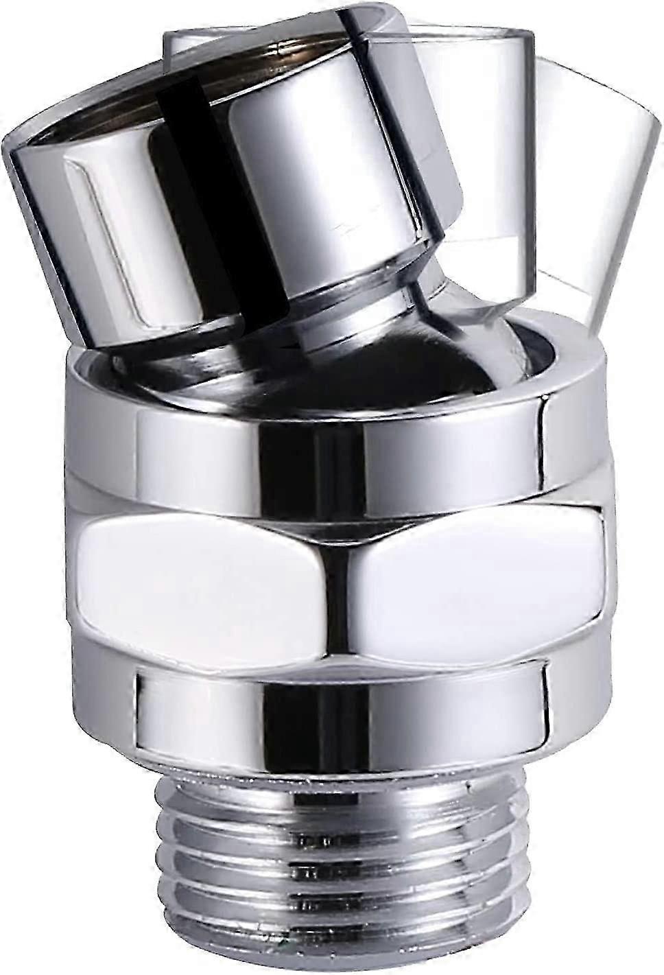 Justerbart svingbart kuleledd i messing, koble til dusjarm, svingbar hodevinkel G1/2 kuleledd messing krom