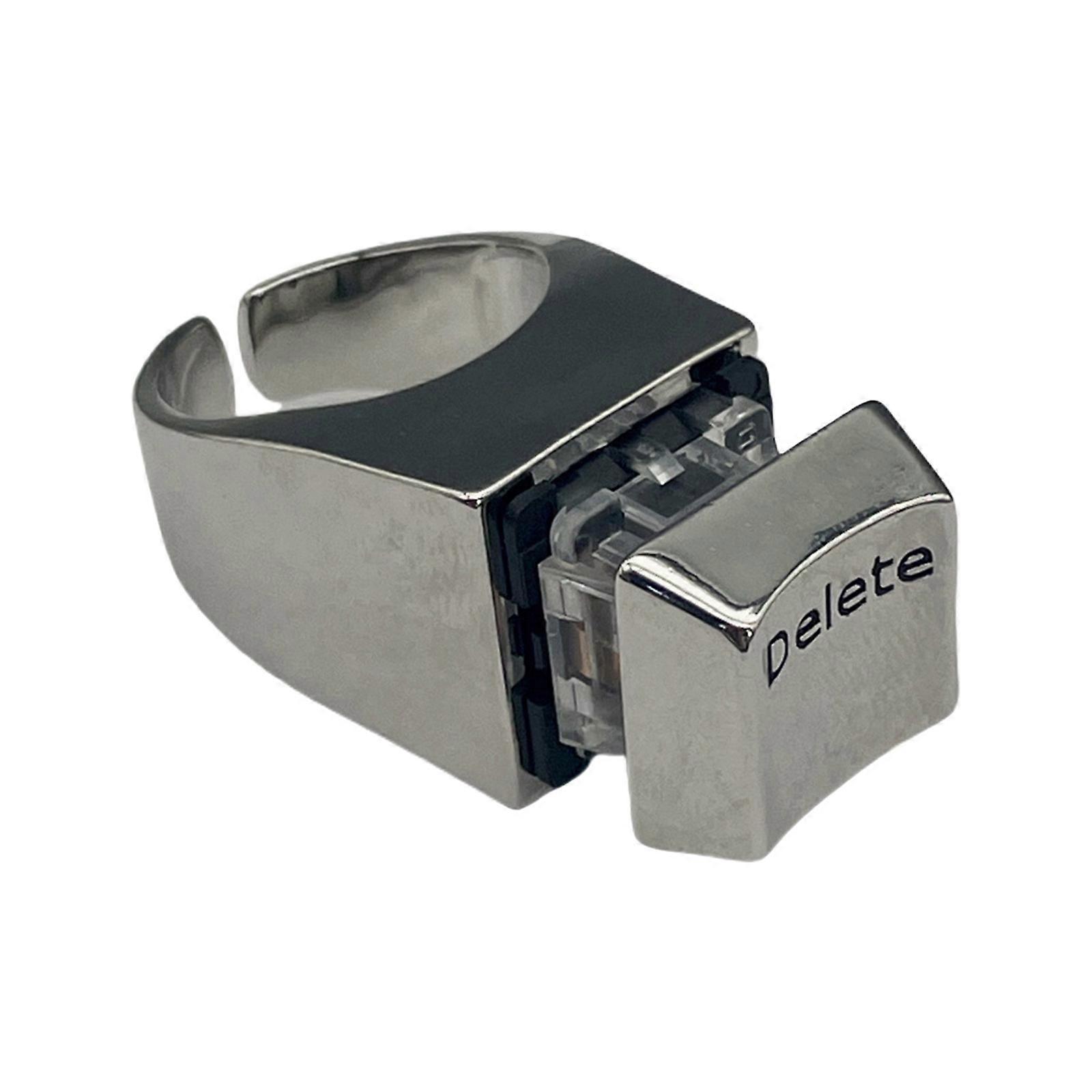 Fashionable Deletes Keycap Rings Craft from Sturdy Alloy Portable Accessory for Programmers and Trendy Trendsetters