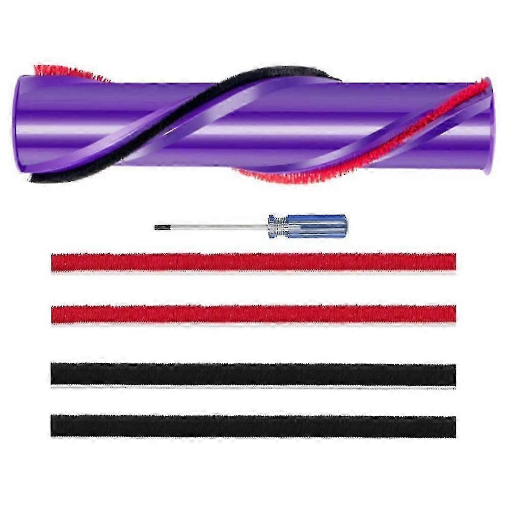 6pcs Roller Brush And Soft Plush Strips For Dyson V10 Vacuum Cleaner