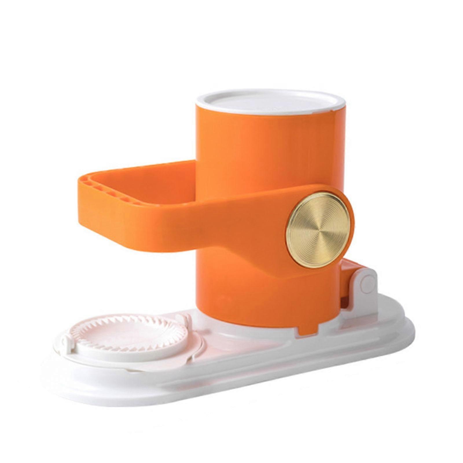 Dumpling Maker Manual Dough Presser Kitchen Dumpling Moulds DIY Dumpling Wrapper Artifact Pastries Making  orange