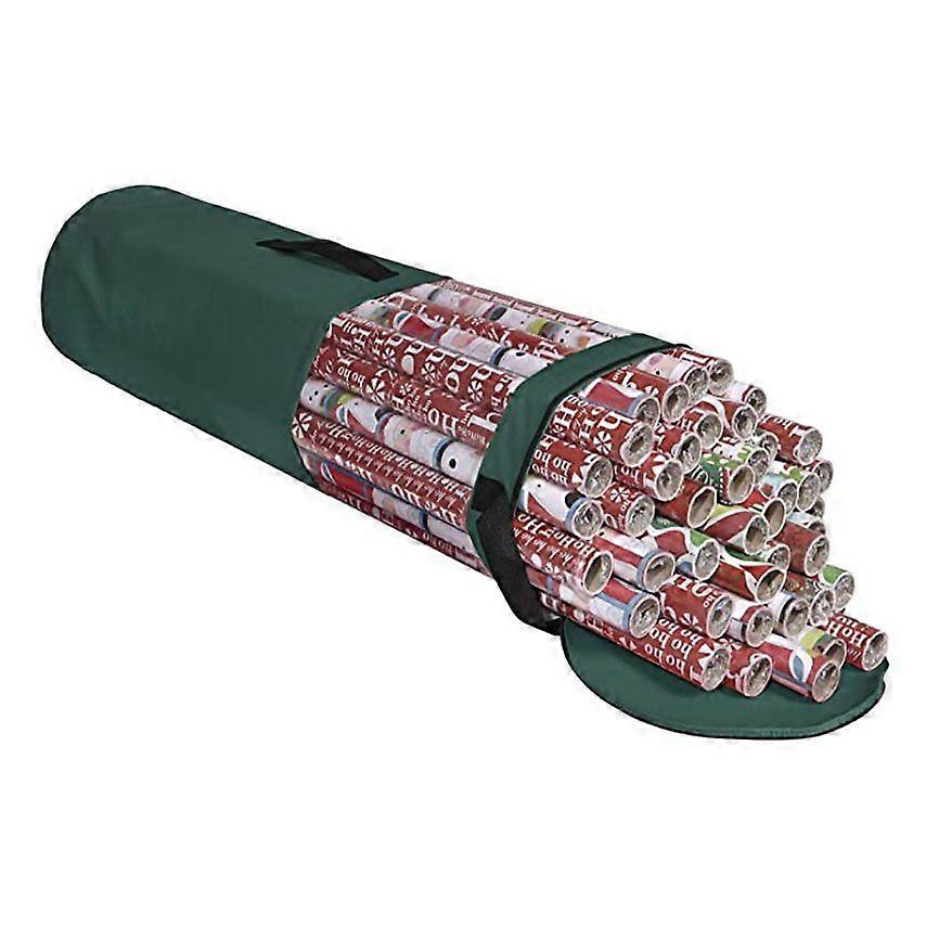 Green 24 Roll Christmas Wrapping Paper Storage Bag 40 Inch