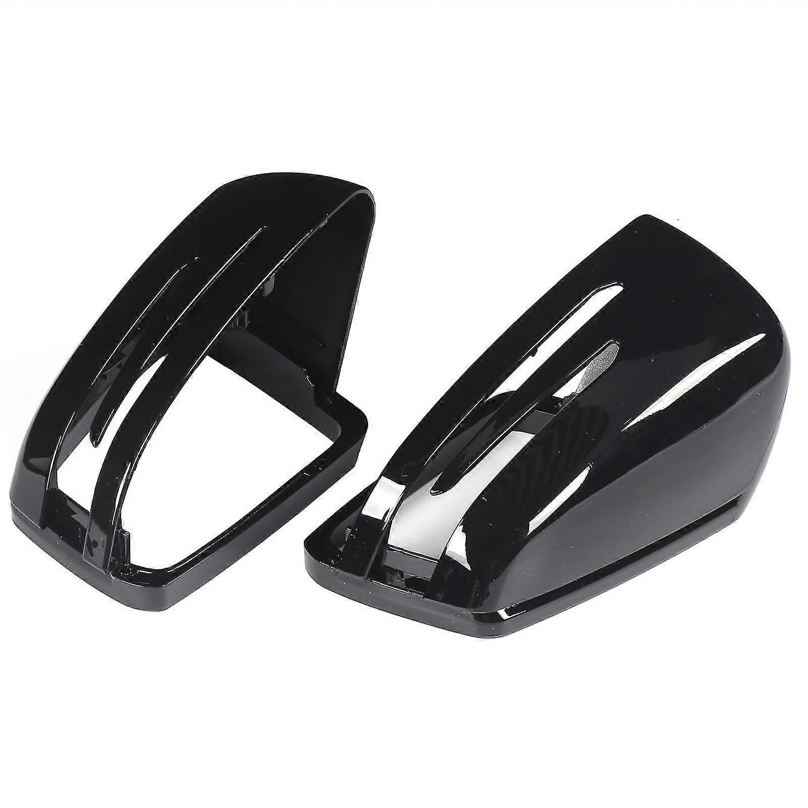 Pair Replacement Side Rearview Mirror Cap Covers compatible with Mercedes Benz A B C E CLA GLA GLK Class