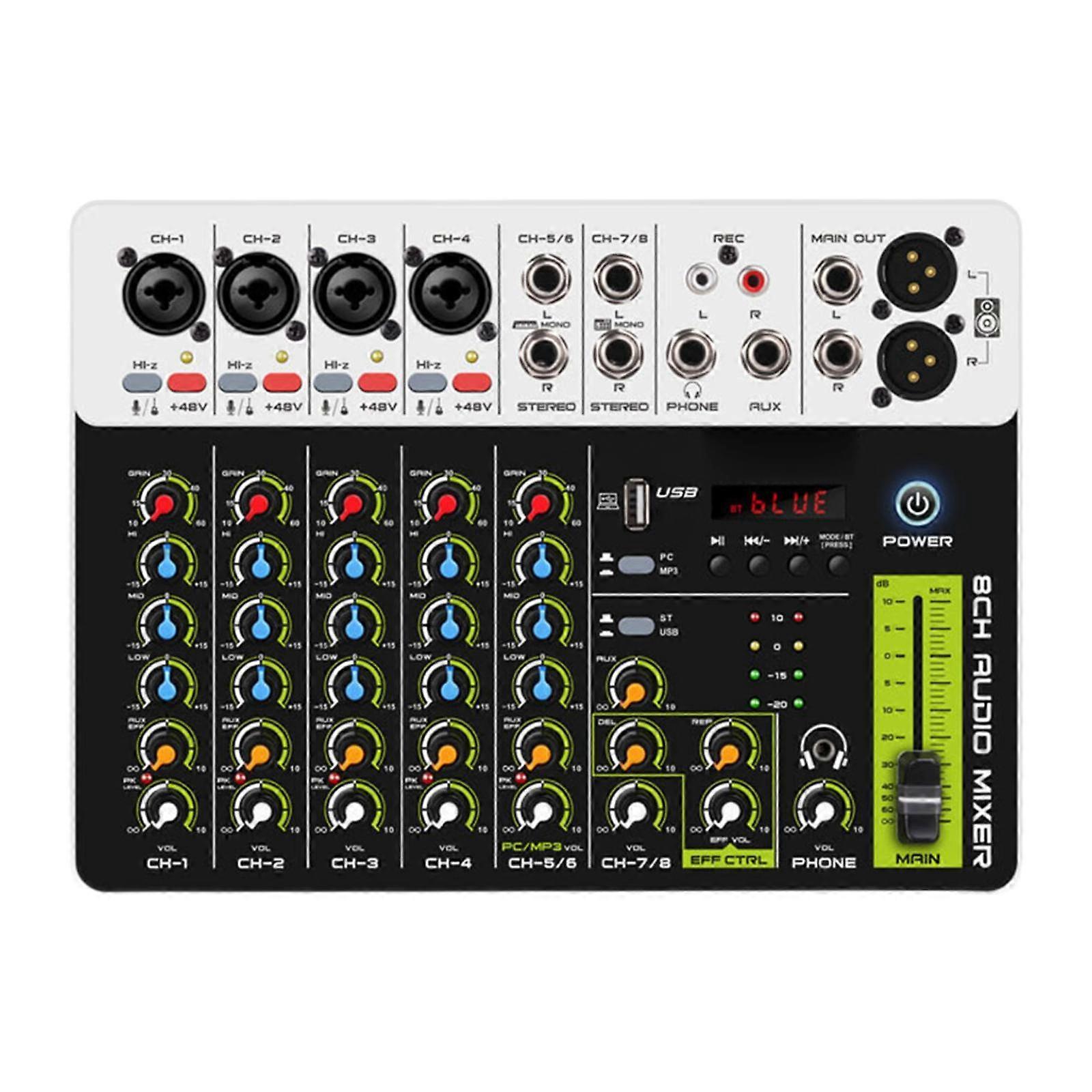 7 Channel Audio Mixer Mixing for Live Broadcasts PC