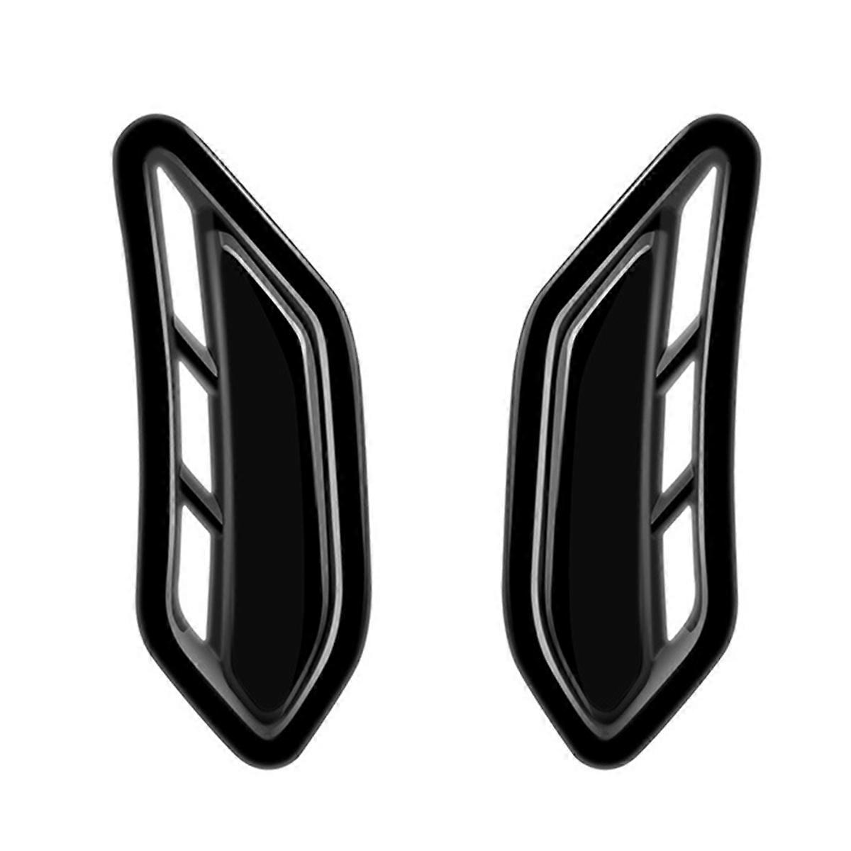 Car Side Wing Air Flow Intake Cover Side Trim Frame for Forester 2025 Glossy Black