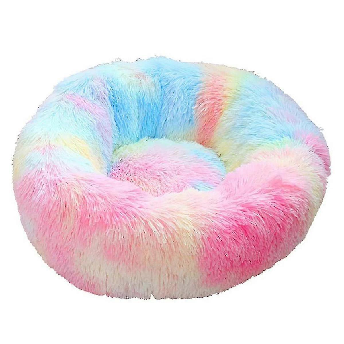 Dog Bed Round, Plush Cat Bed, 60cm