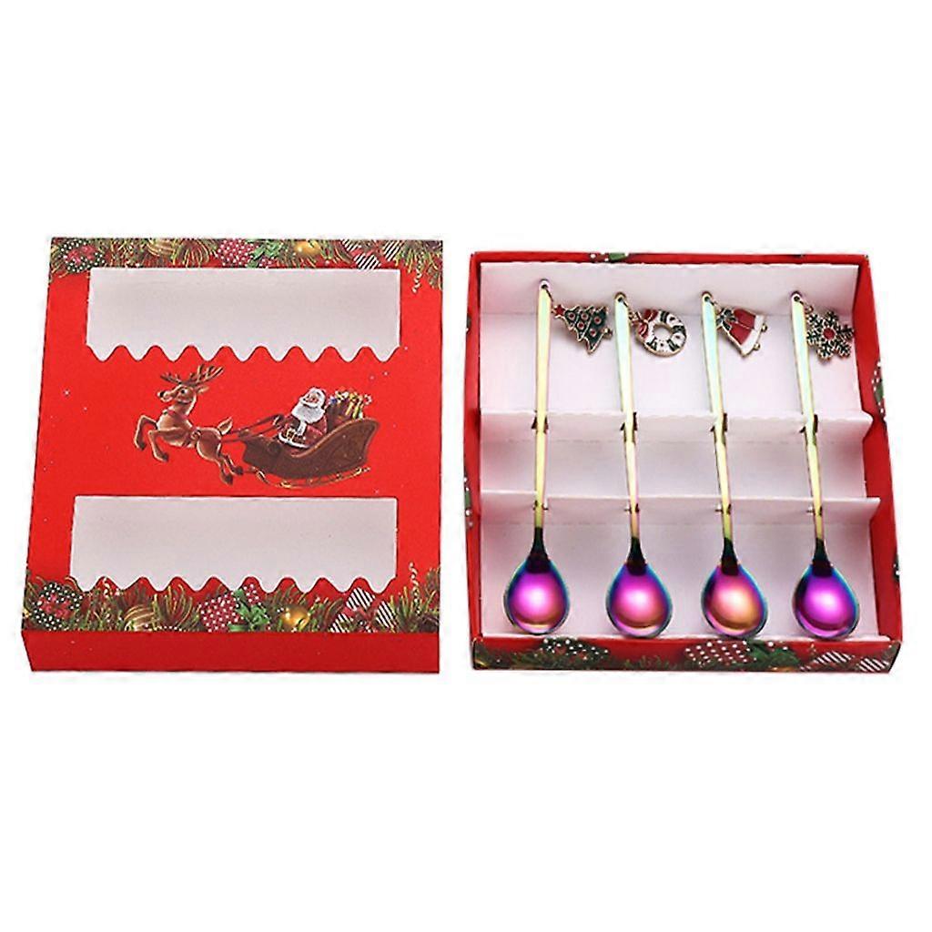 4 pezzi cucchiai per mescolare cucchiaio da caffè cucchiai per mescolare dessert 4 colori per la cucina