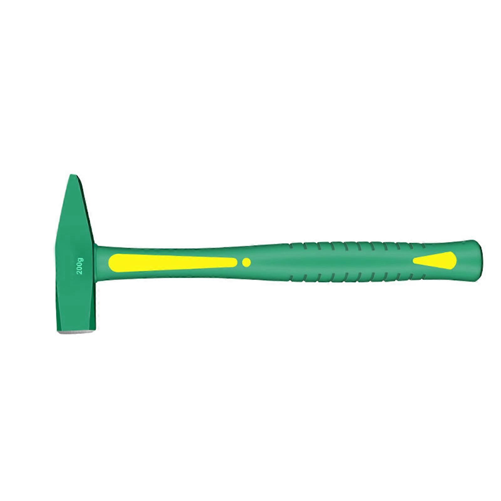 Fitter Hammer Rubber Handle Hammer Head Electrician Small Hammer Flat Hammer High Carbon Steel Duckbill Hammer Hand Tool Small