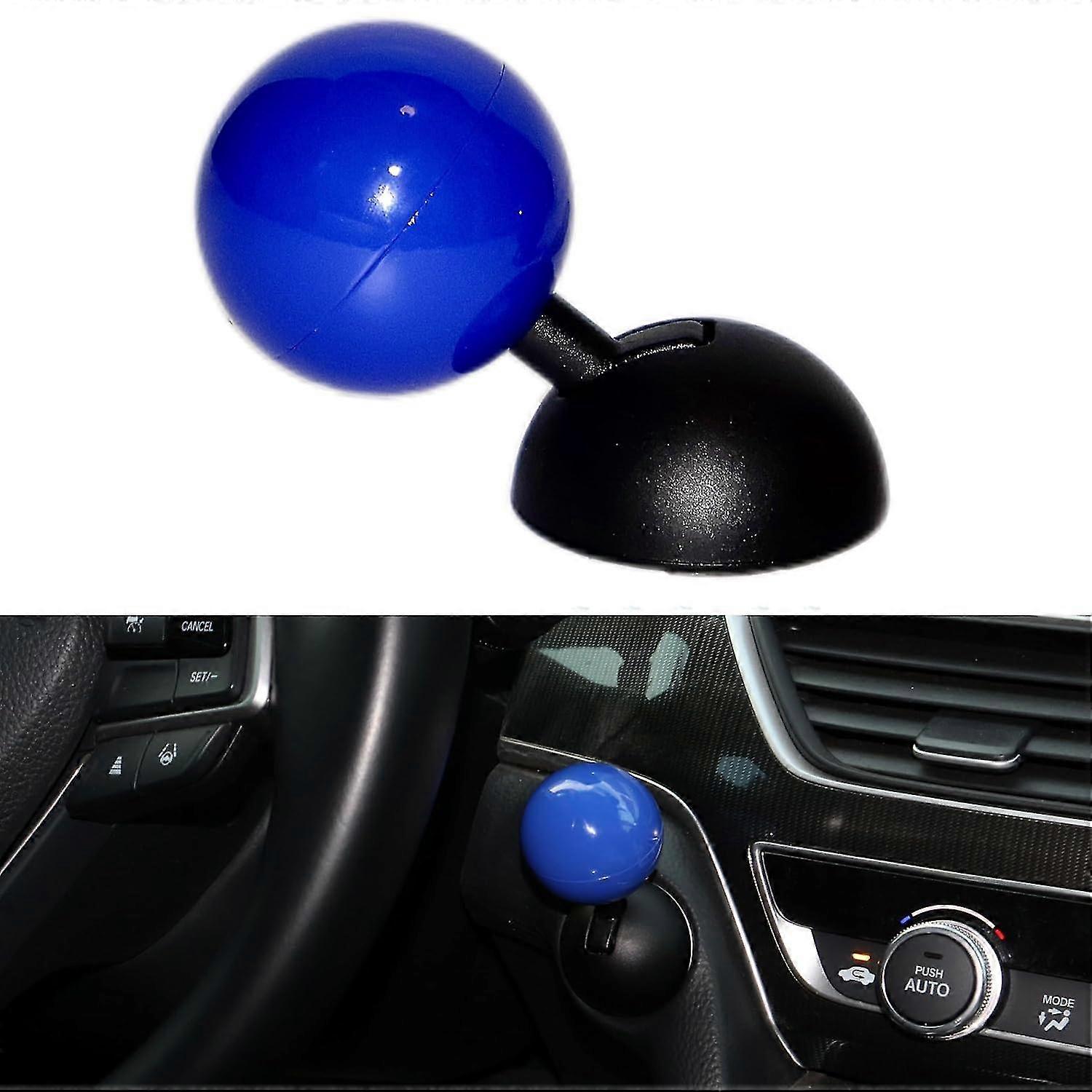 Metal Ball-Bar Car Start Stop Button Cover, One-Touch Ignition Joystick Accessory