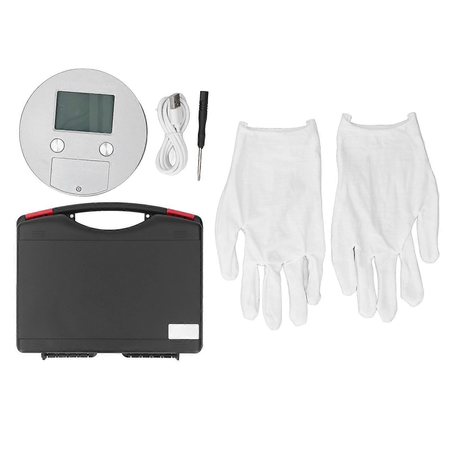 LED UV Energy Meter Light Strength Energy Temperature 340nm to 420nm UV Index Meter