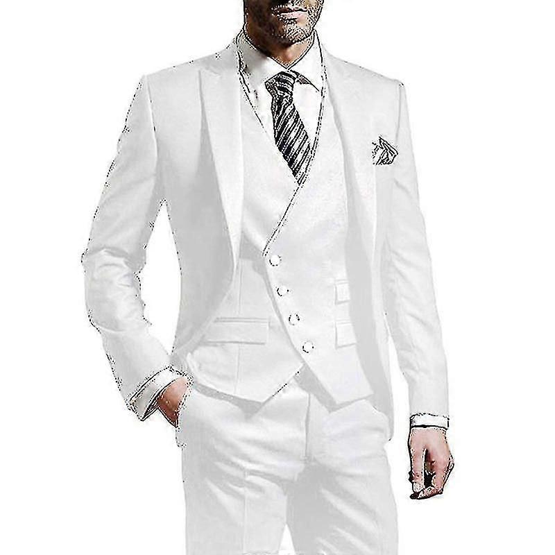 "Men's Suits Slim Fit, 3 Piece Suit for Men Tuxedo Suit Set"