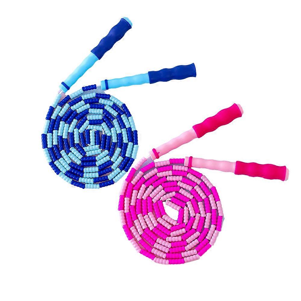 Skip to Success: Fitness Jump Rope with Adjustable Length, Comfortable Non-Slip Handles, and Durable Tangle-Free Soft Beaded Design
