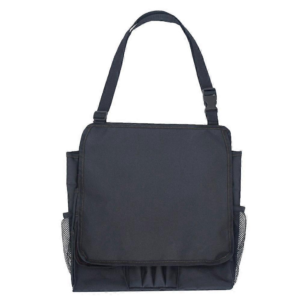 High Capacity Multi-use Seat Back Organizer Bag Interior Accessory Black