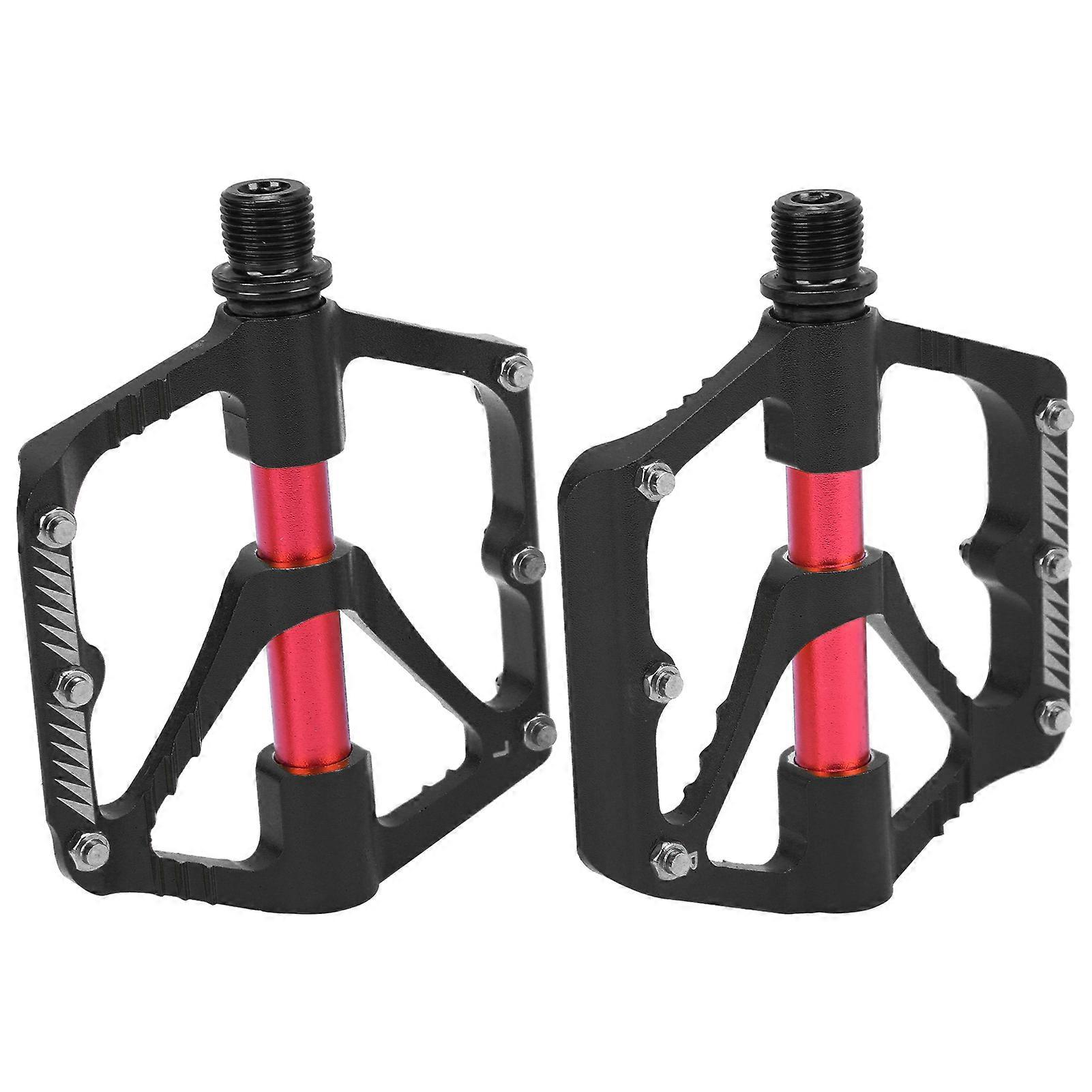 WAKE Bisiklet 3 Rulman Alüminyum Alaşımlı Pedal Dayanıklı Dağ Bisikleti Rulman Pedalı AksesuarıSiyah