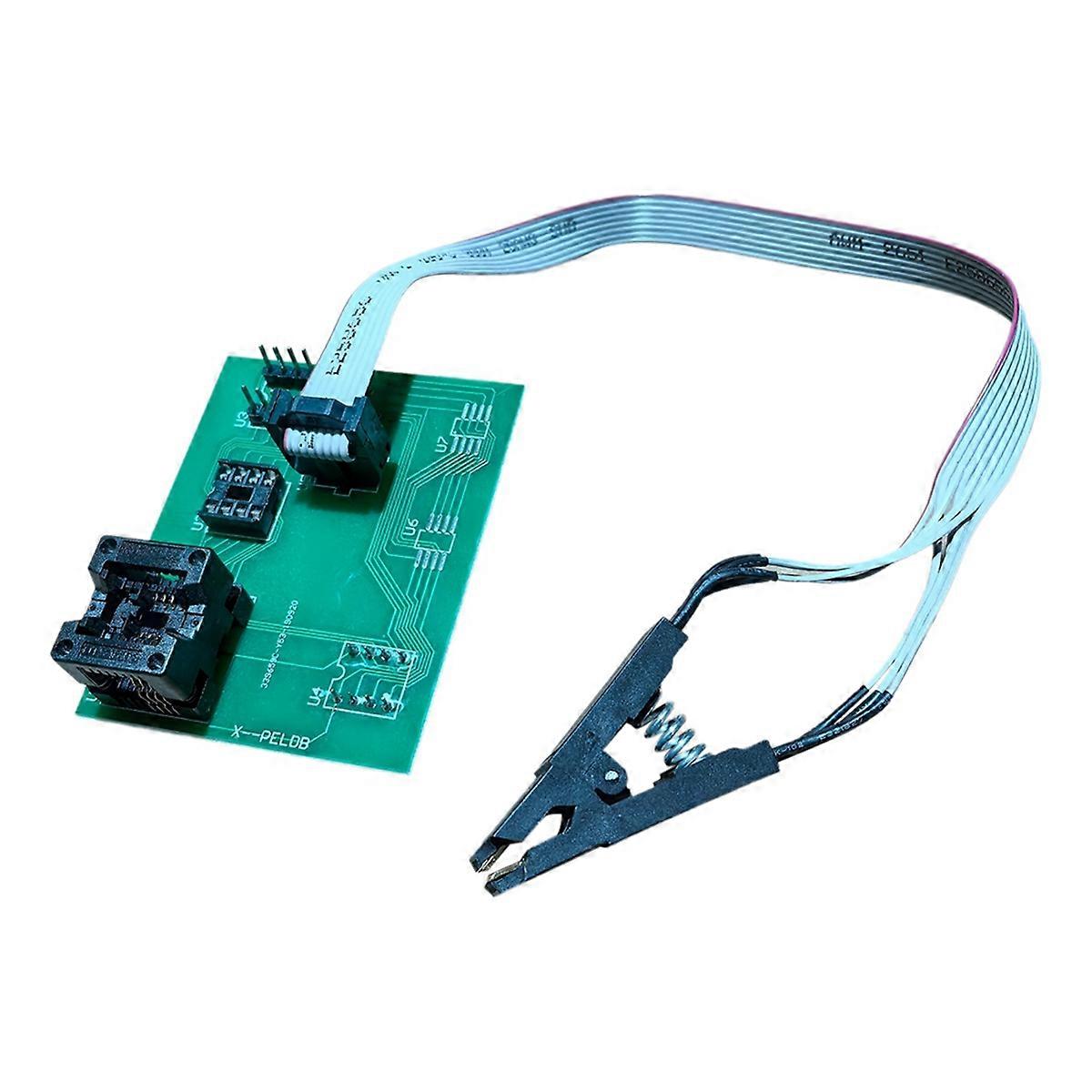 EEPROM-sovitin 8-nastainen johdinpidike Soic 8 Sop8 Testipidike Pistorasian pidikkeen tuki XPROG V6.12 / UPA / Oranssi / CG PR