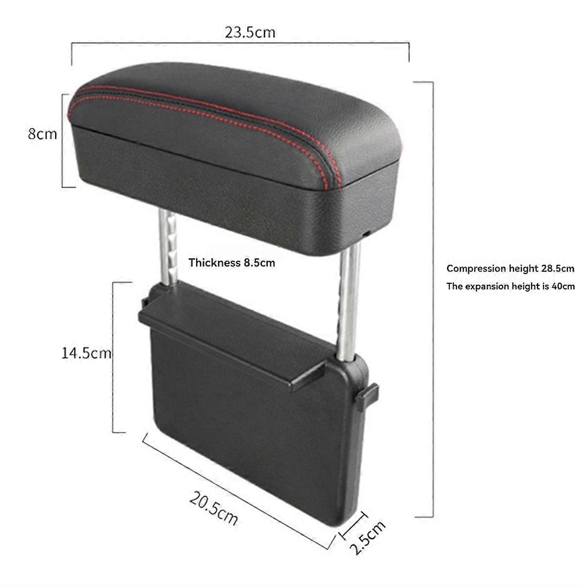 Armrest Support Elbow Rest Pad with Console Storage Organizer B