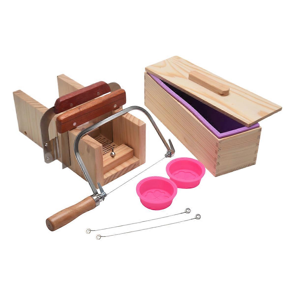 9PCS Silicone Soap Molds Kit, for Soap Cake Making