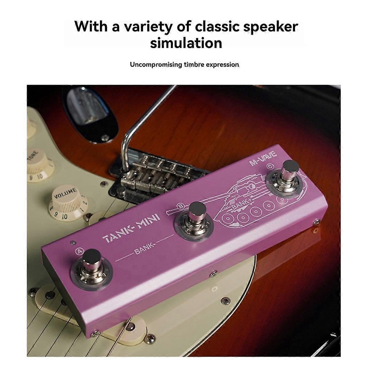 Pédale multi-effets pour guitare et basse TANK MINI, réglable