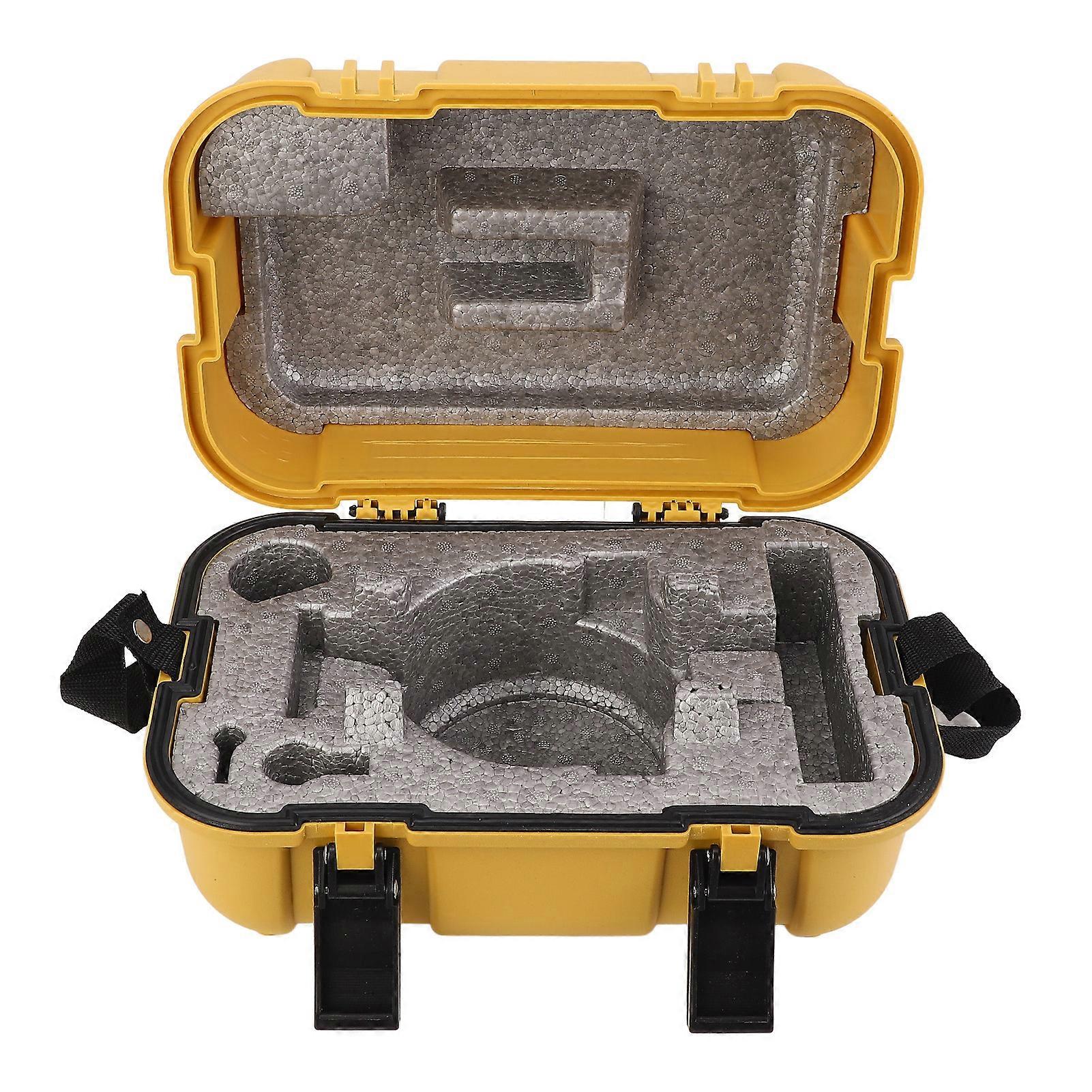 Surveying Instrument Carrying Case Yellow Double Lock Auto Level Empty Box for Total Station Theodolite Prism Set