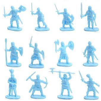 200PCS Miniature Soldier Small Soldier Military Model Plastic Soldier Mannequin Children Fighting Toy Multiple Postures  Yellow