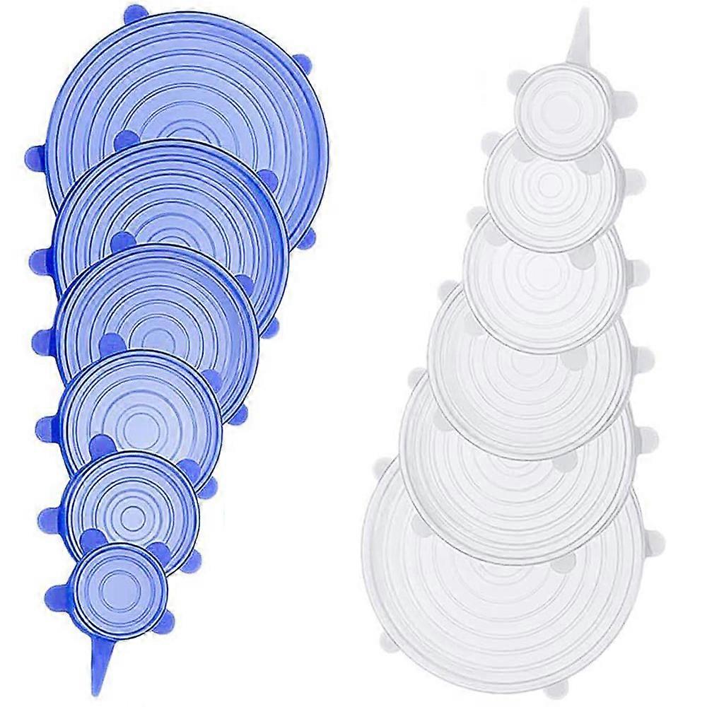 Silicone Stretch Lids, Reusable Covers, Food Freshness