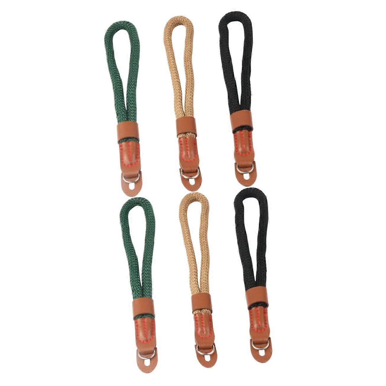 Camera Wrist Strap Men's Lanyard Set, 2 Sets, 3 Pieces Each, Adjustable, Sturdy And Comfortable, For Camera Slot