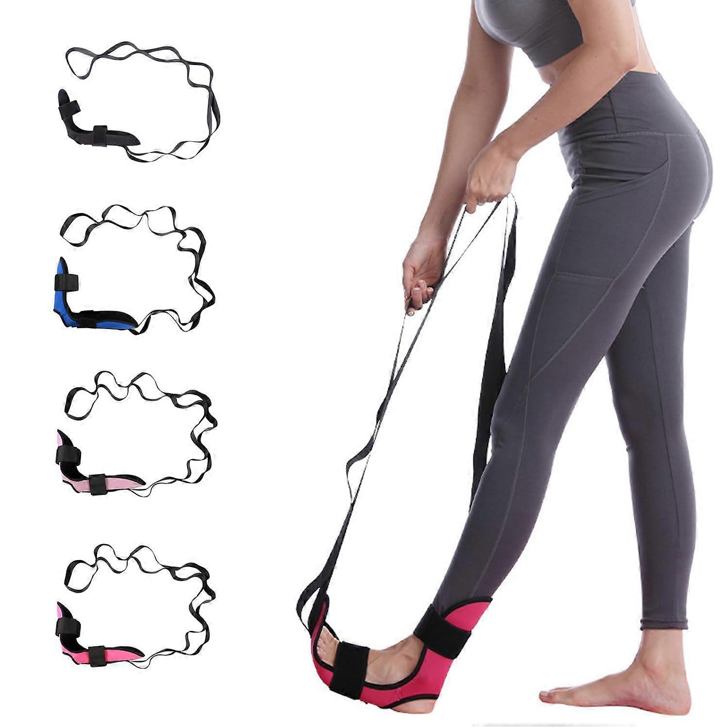 Multi-functional Foot Stretching Strap for Plantar Fasciitis Relief, Achilles Tendonitis, Adjustable Length, Durable Material