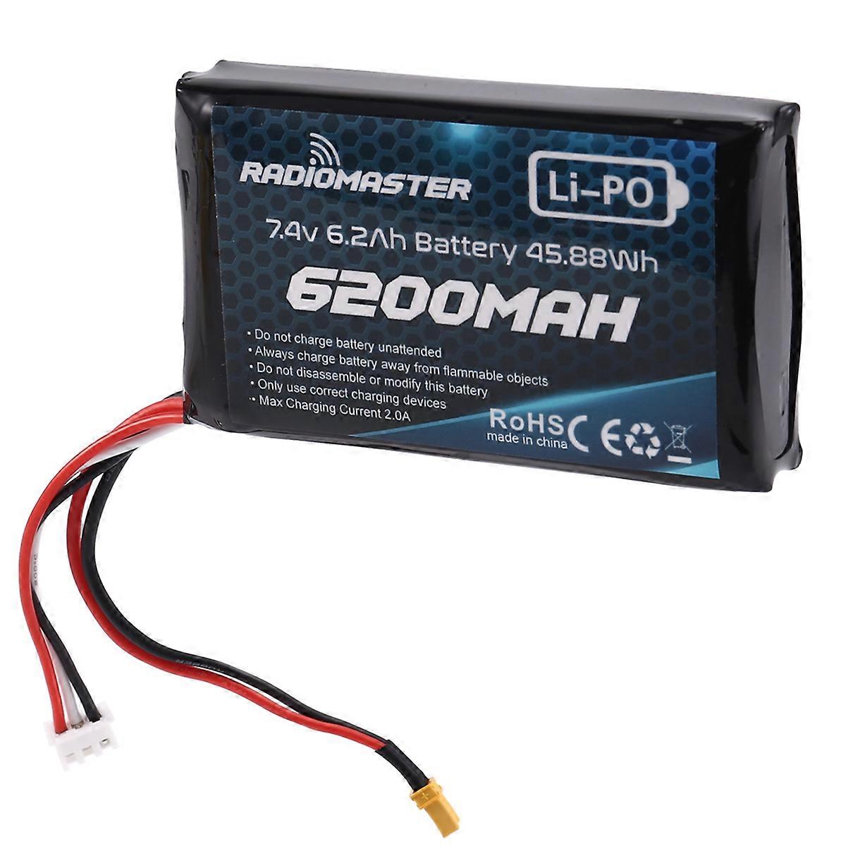 7.4V 6200MAh Battery 45.88Wh Lithium Battery for BOXER CC2500 JP4in1 CC2500 Remote Control