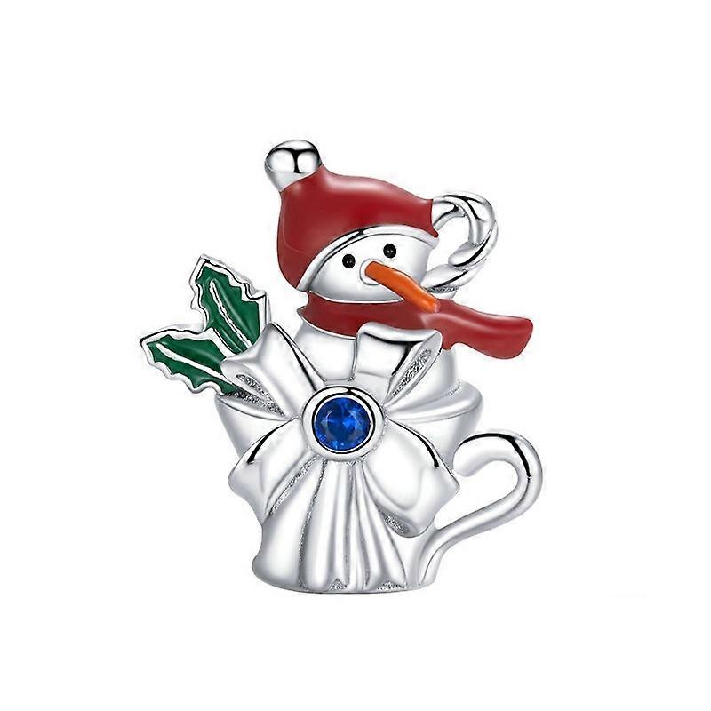 BSC373 Christmas 925 Silver Bead DIY Bead Accessories
