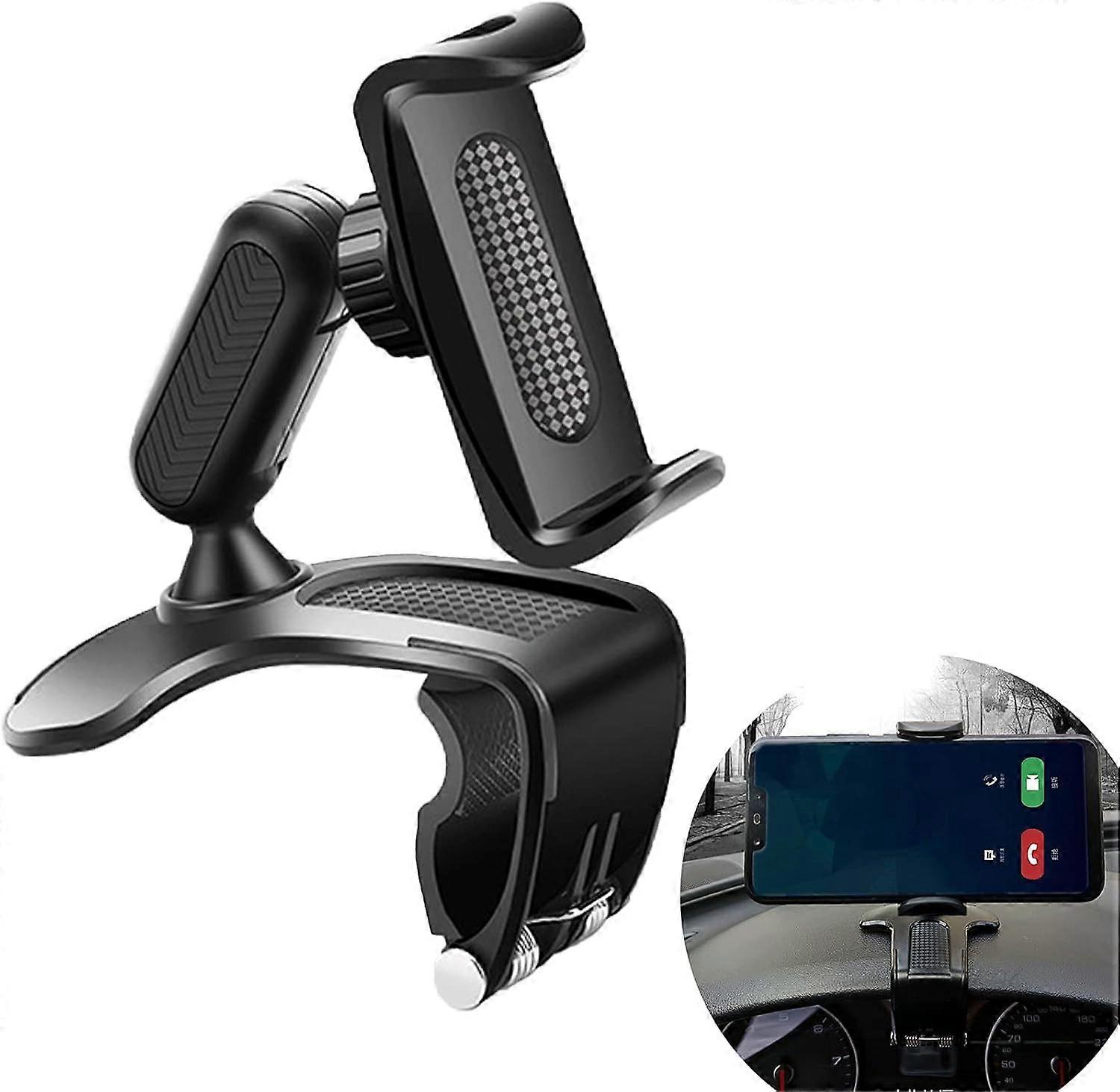 Smartphone car mount for car dashboard clip