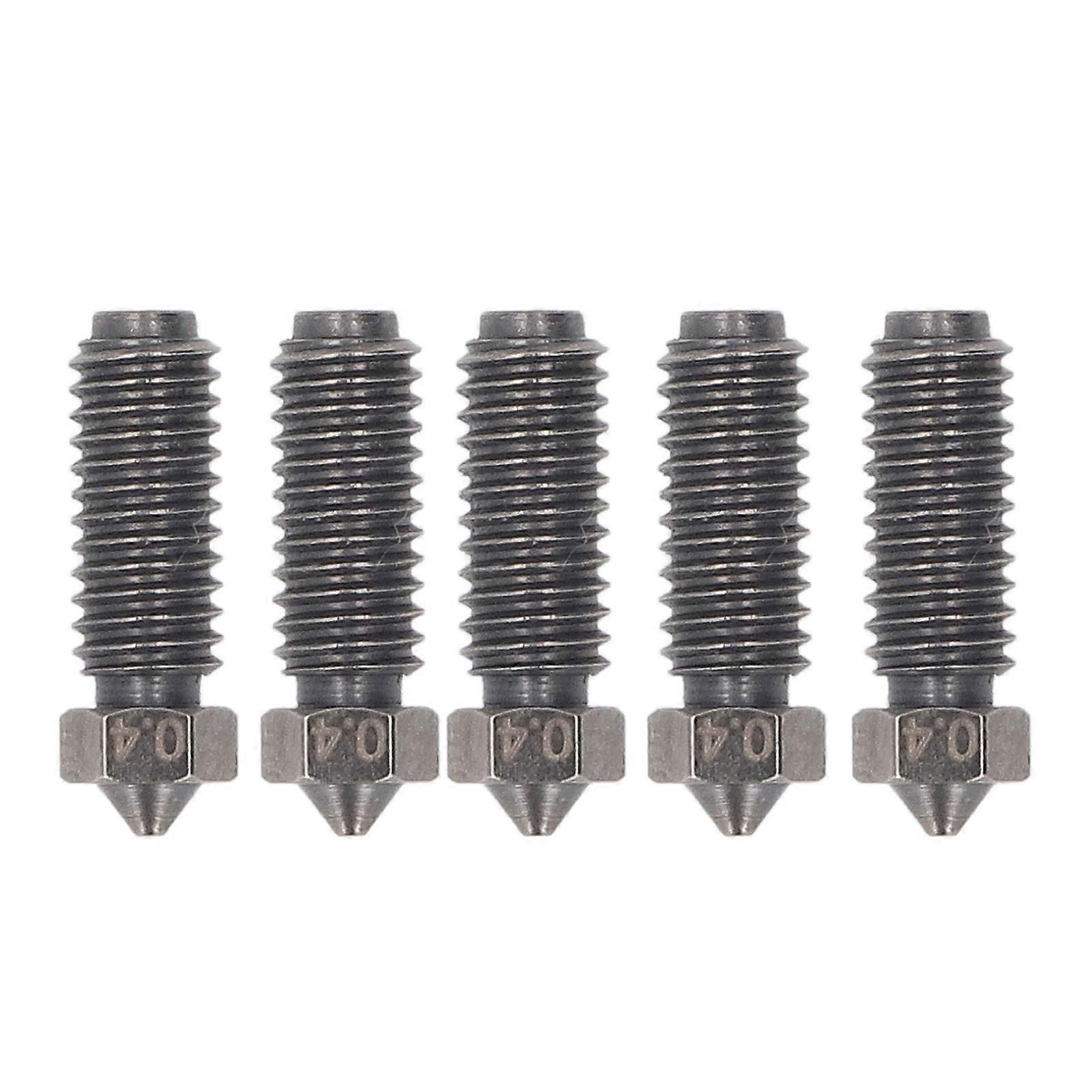 5Pcs σκληρυμένο ακροφύσιο χάλυβα 0.4mm για τα εξαρτήματα ανταλλακτικών εκτυπωτών Kobra 3 3D