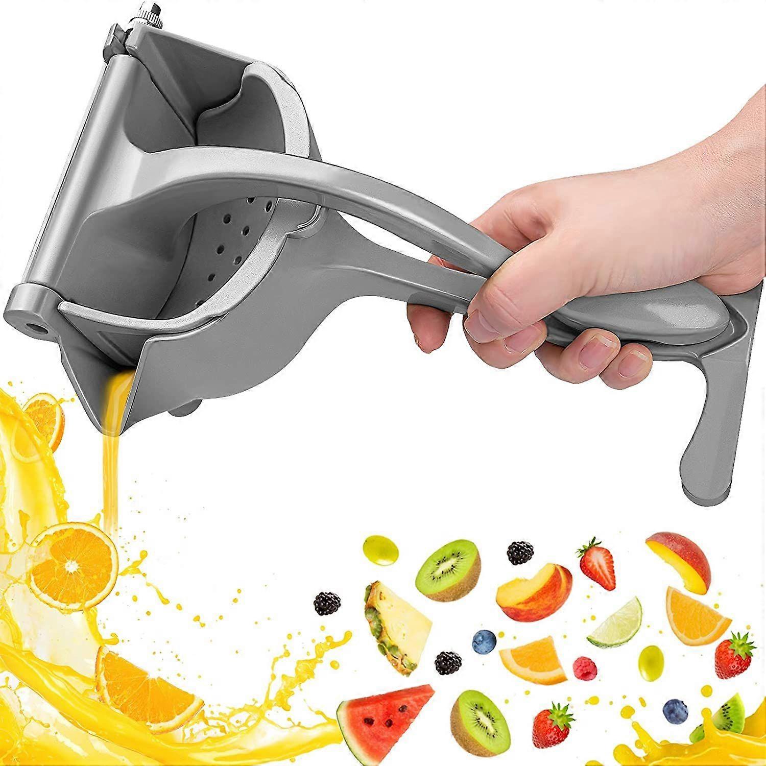 Manual Fruit Juicer, Single Press Lemon Squeezer,Heavy Duty Aluminum Alloy Citrus Lemon Juicer Hand Press With Seed Filter