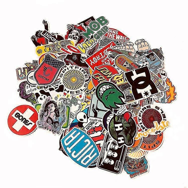 100x Klistermärken - Skateboard