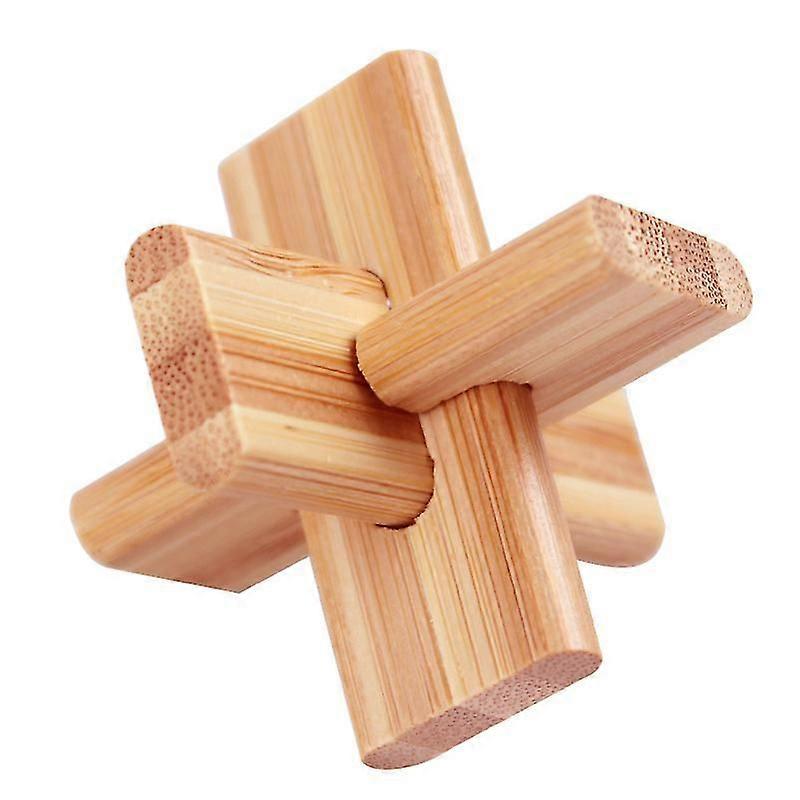 3d Drewniane puzzle Iq Challenge Brain Teaser Lock Logic Intellectual Educational Toy Jigsaw Puzzle Removing Assembling Cube