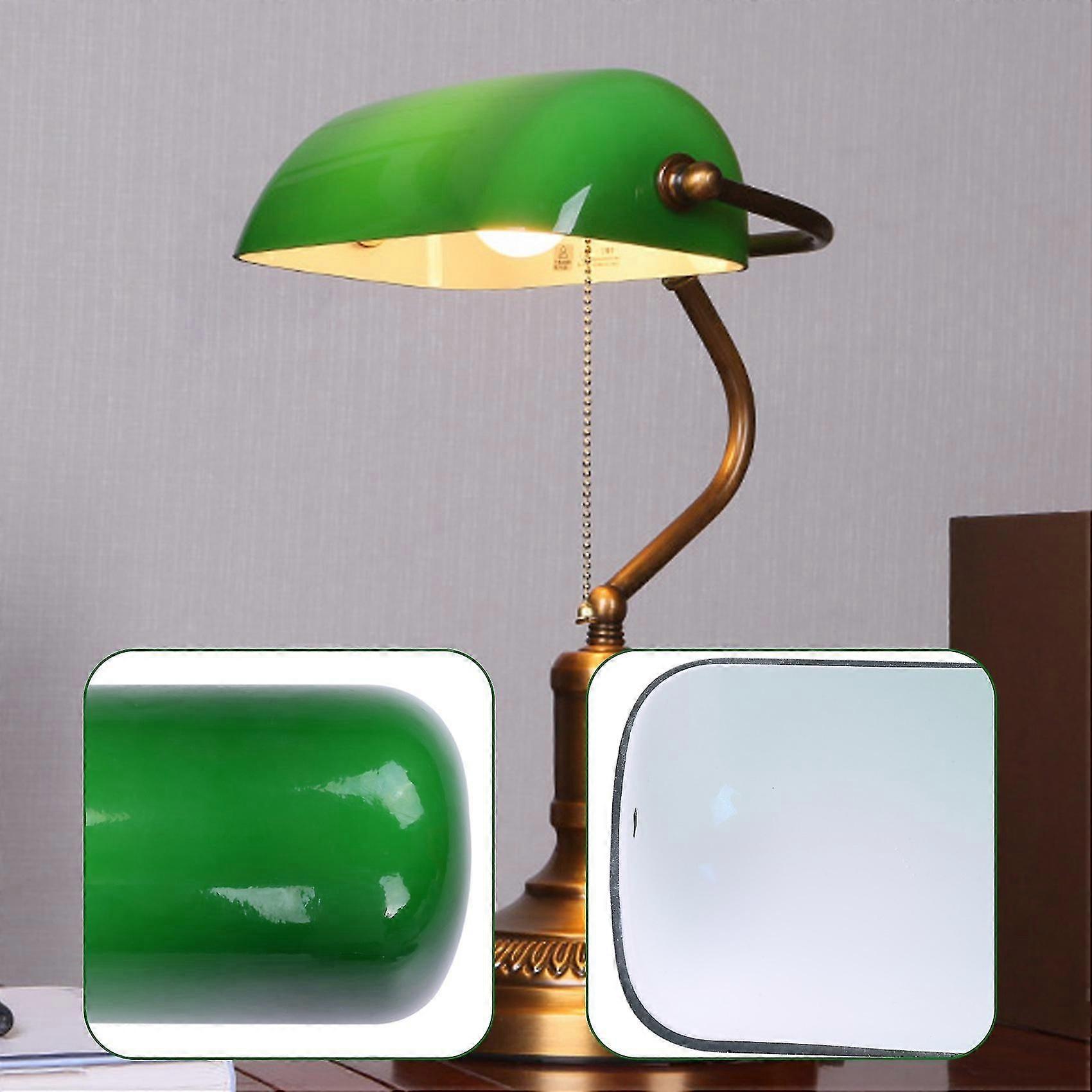 Green Glass Banker Lamp Shade Replacement Cover - 226x136mm Classic ...