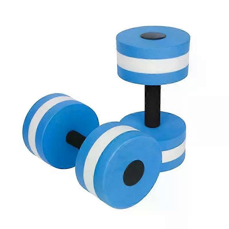 a pair EVA Water Dumbbell Pool Exercise Floating Dumbbell Aquatic Exercise Dumbbells Water Sports Aerobic Fitness Equipment