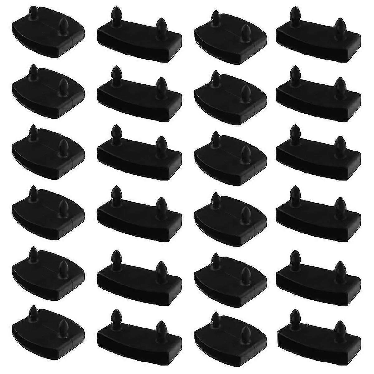 24Pcs 55mm X 9mm πλαστικά καλύμματα κάλυψης κρεβατιών Slat ανταλλακτικά καλύμματα για τη συγκράτηση που εξασφαλίζει την ξύλινη βάση κρεβατιών Slats Tw