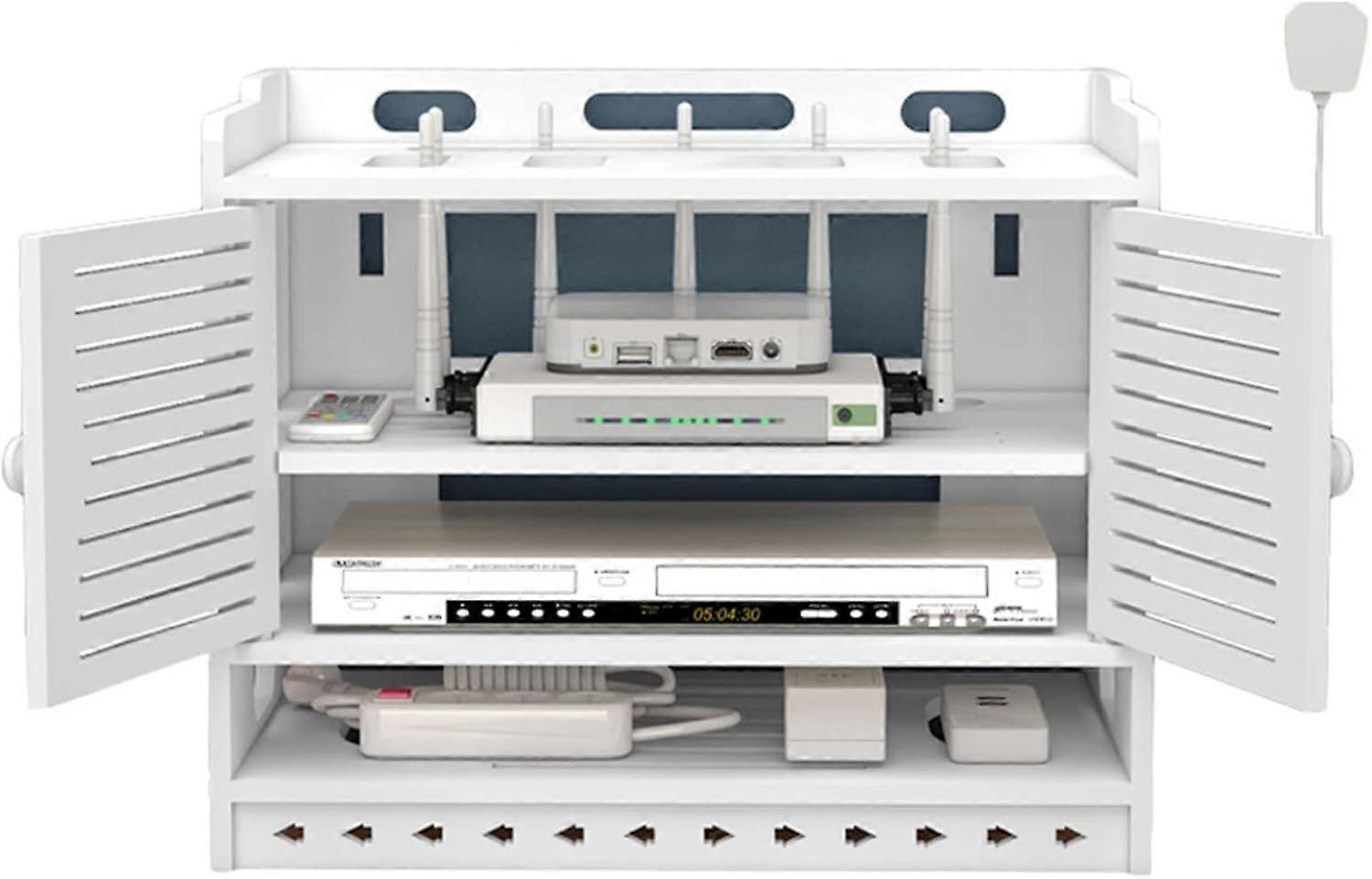 2025 Latest Model  3 Layer WiFi Router Storage Box, Wireless Router Shelf, Cable