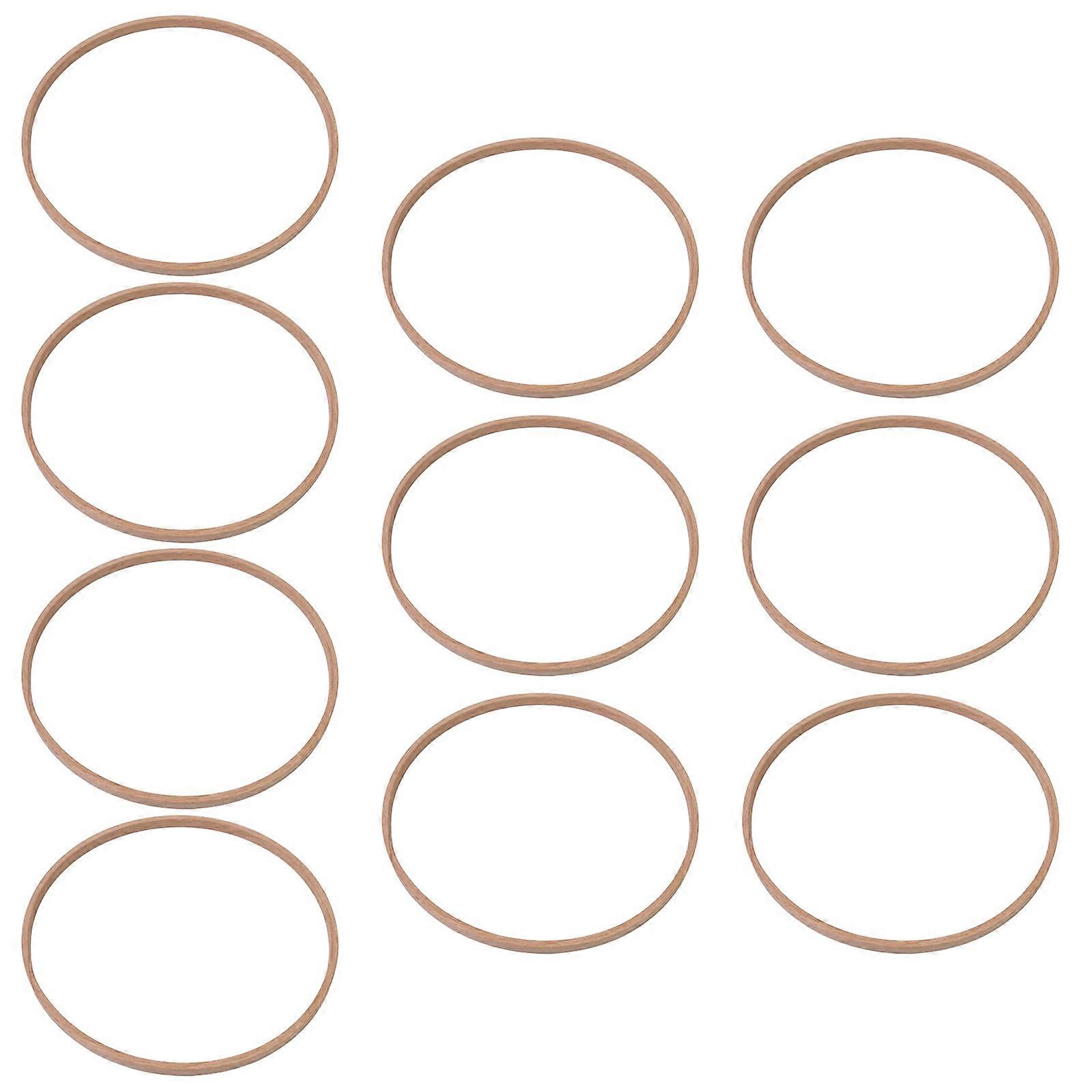 10Pcs 나무 꽃 고리 화환 라운드 공예 고리 반지 드림 캐처 교수형 장식품 웨딩 화환 장식