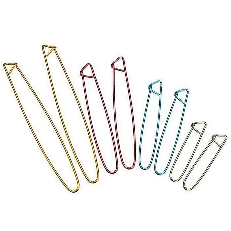 8Pcs Aluminum Stitch Stoppers Knitting Needles Crochet Basic Tools 4 Sizes Random Color