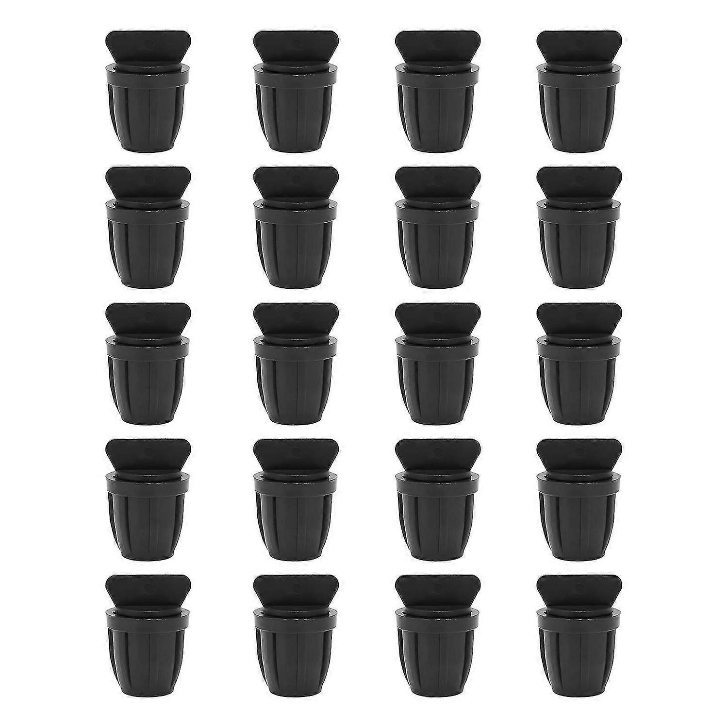 20PCS 8/11 Hose End Plug with Lock Drip Barbed End Plug compatible Drip Irrigation Tubing