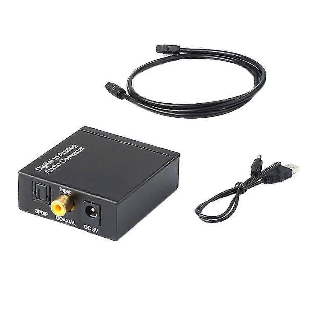 Optical Coax Toslink Digital to Analog Converter RCA L/R AUX Audio Adapter