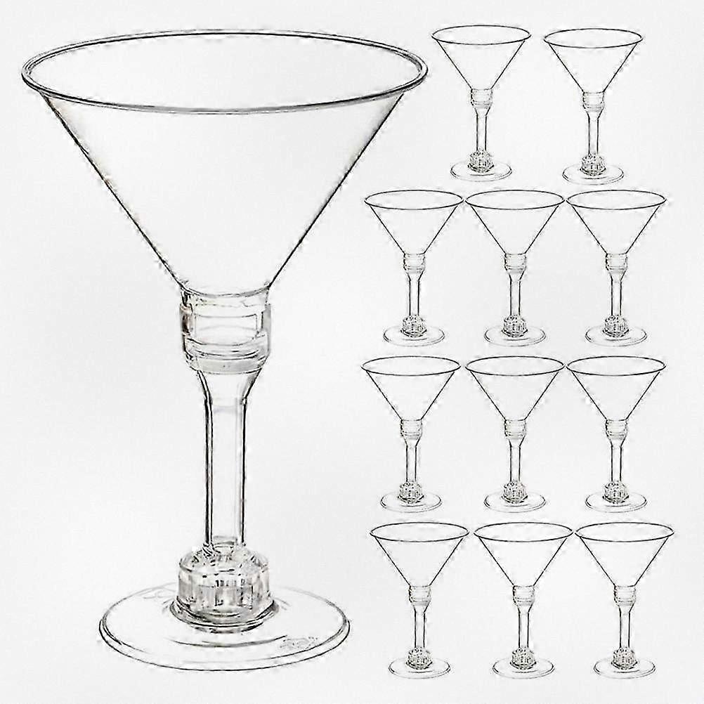 Set of 14 Unbreakable Cocktail Goblets for Parties and Festivals - Durable Drinking Glasses for Celebrations