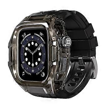 SHELLBOX Para Apple Watch Series 10 46mm IP68 Caixa de Relógio Integrada à Prova d'Água com Silicone