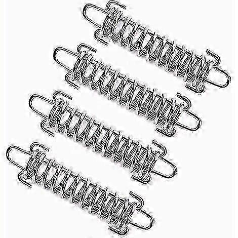 4 Pieces Shade Sail Spring, Shade Sail Tensioner Spring, Tension Spring For Shade Sail, Tension Spring For Camping Tent, Steel Tent Spring Rope Loop (
