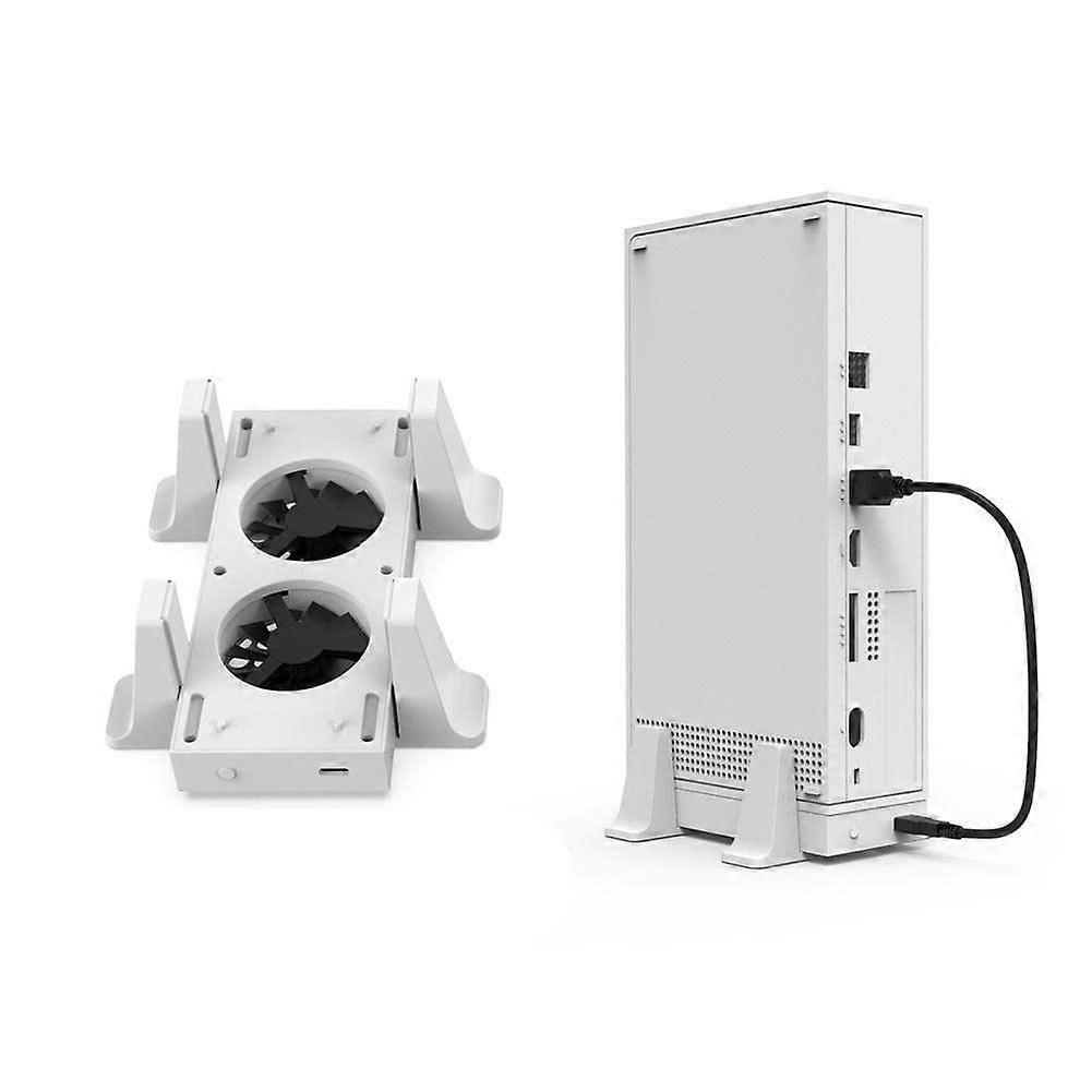 Vertical Cooling Stand Holder External Cooler 2 USB Ports Fans 3 Speeds For Xbox Series S Console Accessory Spare Part Ref: 4370