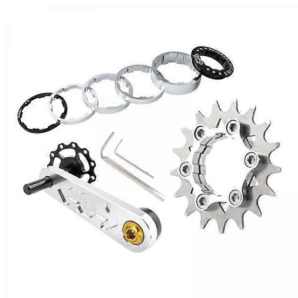 2-3 of pack Bike Single Cassette Cog Chain Tensioner Silver 17T