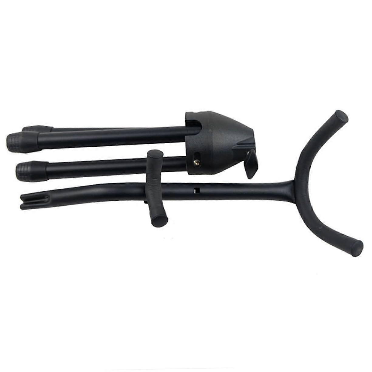 1Pc Saxophone Stand Sax Tripod Holder for Tenor Alto Saxophones Construction Slip Design for Home and Classroom Use Black